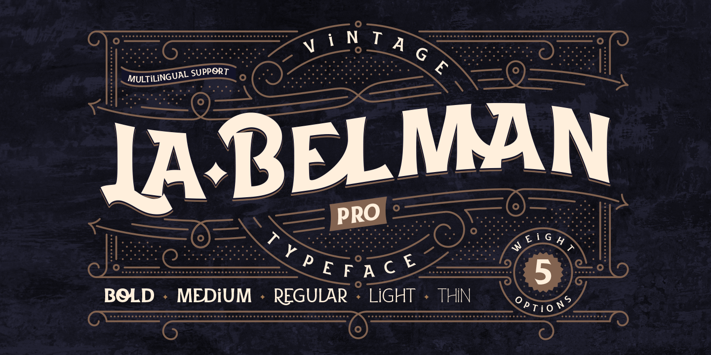 Przykładowa czcionka La Belman Pro #1